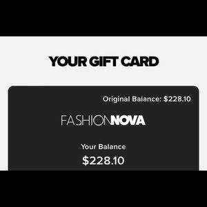 FASHION NOVA GIFT CARD READY TO USE!